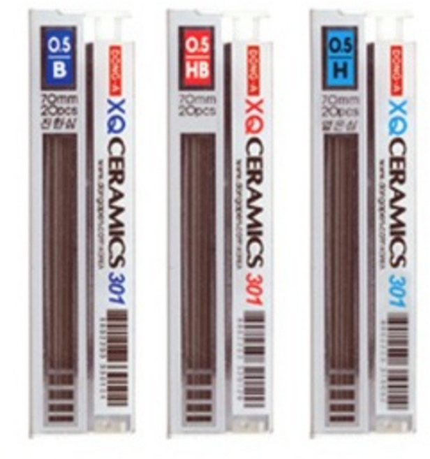 동아 XQ 세라믹 샤프심 0.5mm, 0.5-H심