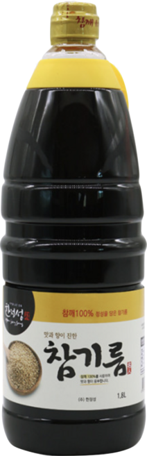 한정성 맛과 향이 진한 전통방식 압착 참기름 업소용 식당용, 10개, 1.8L