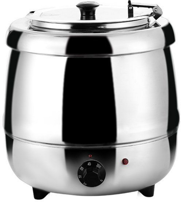 스프 워머 수육 국 호텔 샐러드바 차핑디쉬 푸드 보온 뷔페 접시 가열 음식 죽, 13L 무쇠 304 대구뚜껑, 1개