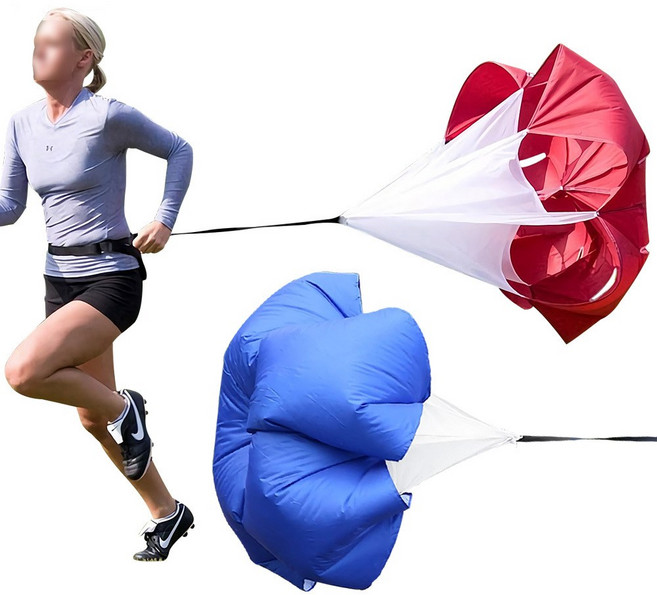 공기저항 낙하산 허리착용 운동용 저항용 미니낙하산, 『레드』, 1개