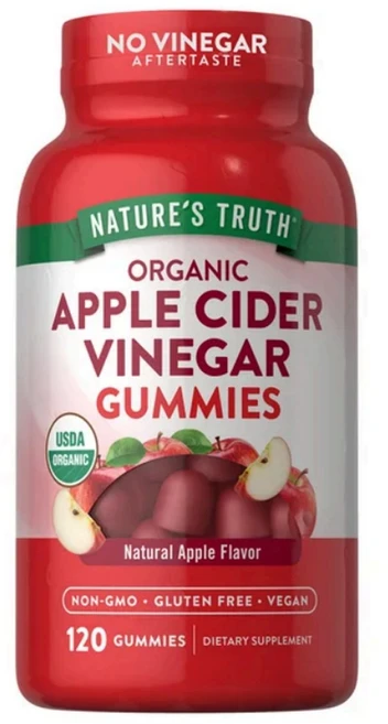 네이처스 트루스 애플 사이더 비니거 젤리 영양제 120구미, 1개, 120정 - 쿠팡