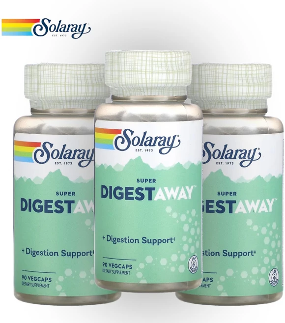 솔라레이 Solaray 슈퍼 수퍼 Super 다이제스트어웨이 Digestaway 90 3개 - 쿠팡