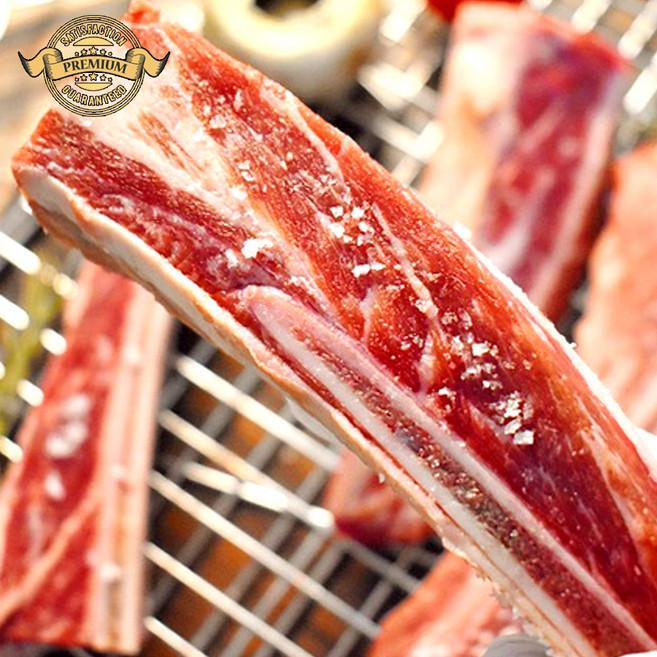 [품질 보장 미국산 초이스 우대 갈비] 초이스 미국 우대갈비 캠핑용 구이용 캠핑 우대갈비구이용, 1박스, 400g