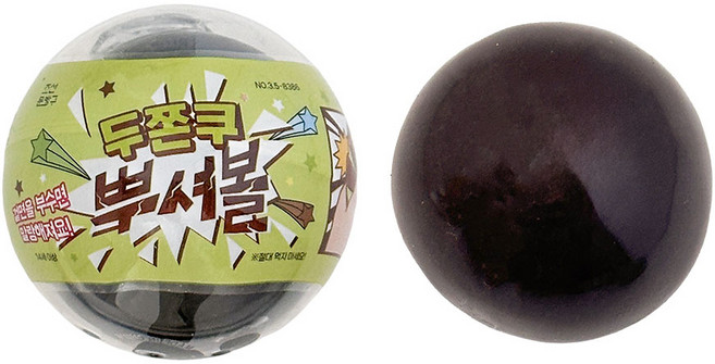 두쫀쿠 뿌셔볼 말랑이 스퀴시 장난감, 혼합색상, 6개