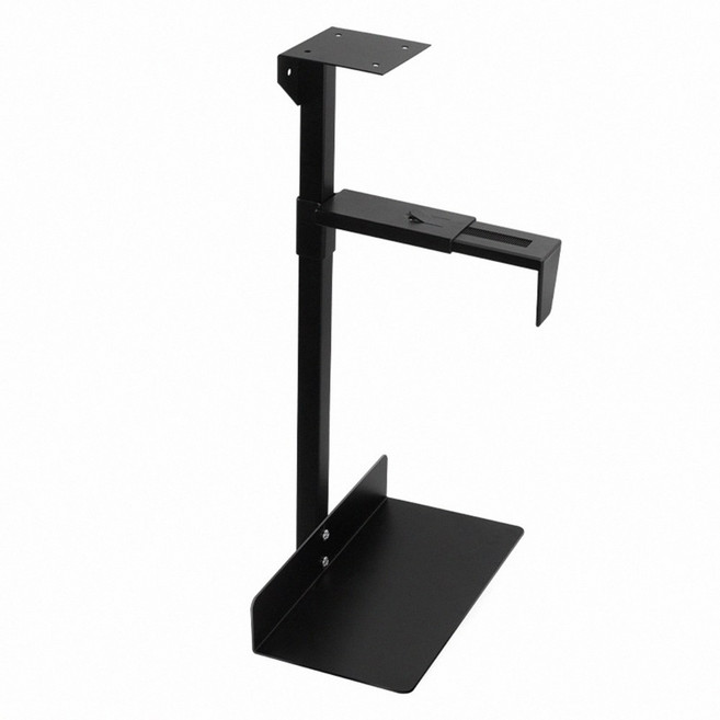 隔天到貨 懸掛式主機架 電腦桌 高強度鋼板, 黑, 1個