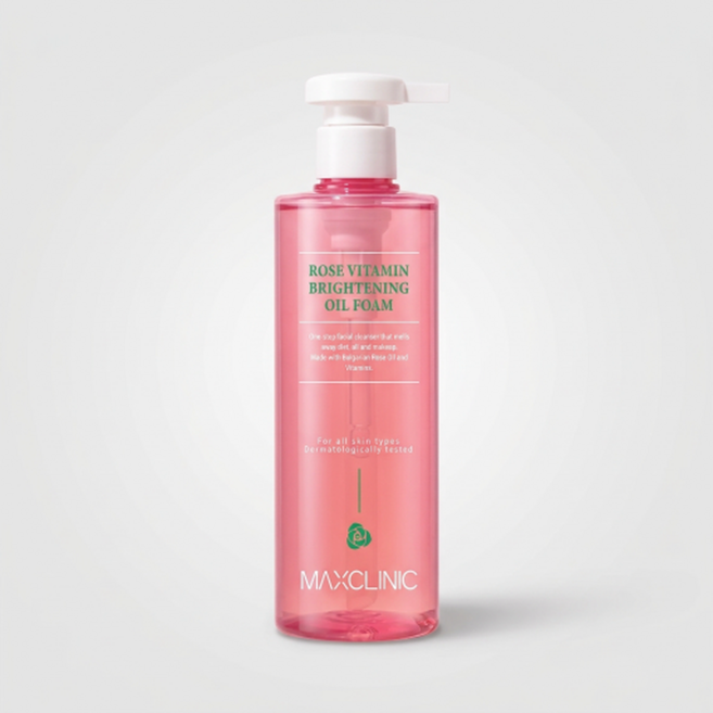 맥스클리닉 로즈 비타민 브라이트닝 오일폼 310g_로즈 310g (+실리콘브러시), 로즈 310g (+실리콘브러시), 310g, 1개