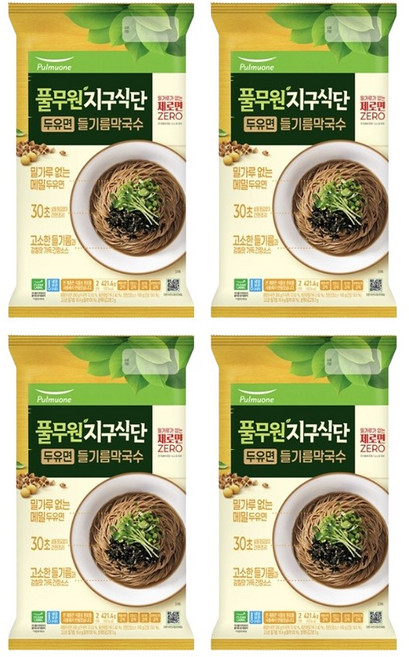 풀무원 메밀두유면 들기름 막국수, 842g, 2개