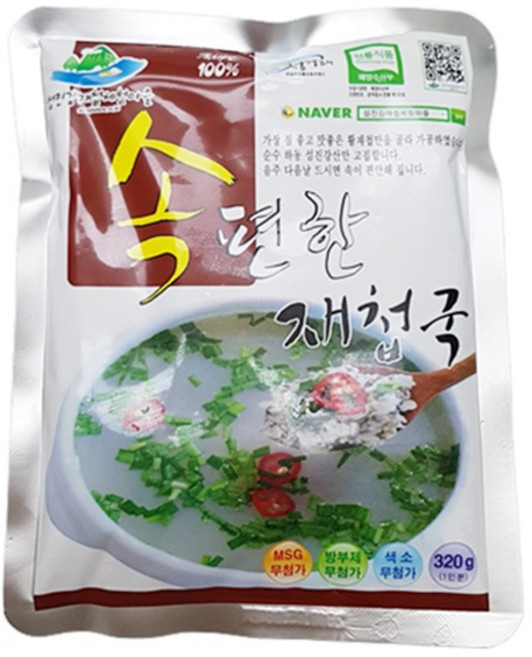 속편한 재첩진국(재첩국)320gx5팩, 단품