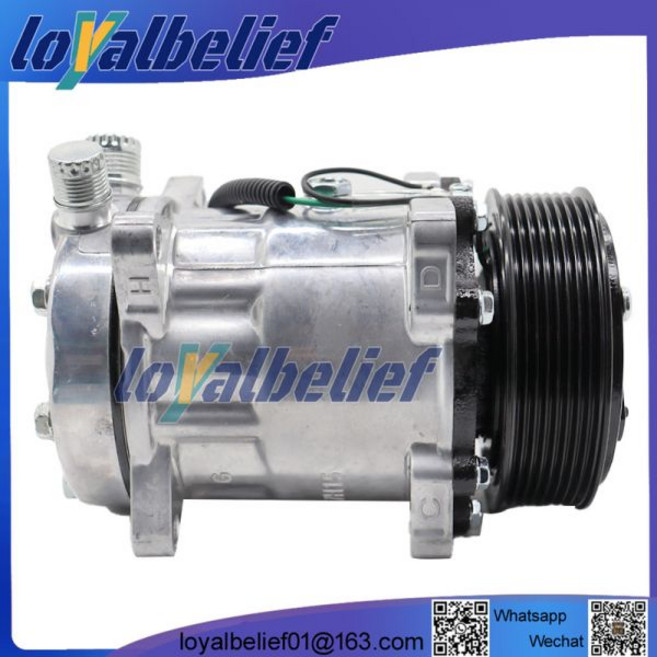 만트럭 에어컨 에어컴프레셔 TGA Tgs Tgx Sanden SD7H15 24V 8Pk 119mm 51779707028 81619066012 8FK351135-141, 만트럭 에어컨 에어컴프레셔 TGA Tgs Tgx San