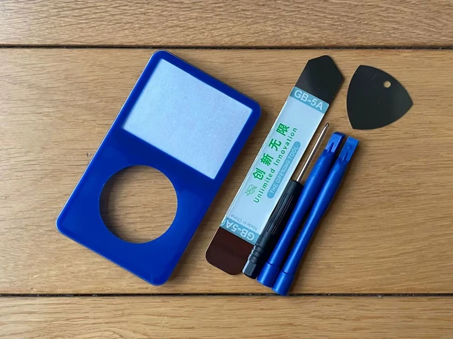 아이팟 클래식 5세대 5.5세대 전면 케이스 패널 30GB 60GB 80GB 비디오 블랙 화이트 투명 퍼플 블루 옐로우, 01 CHINA, 13 Blue Tool