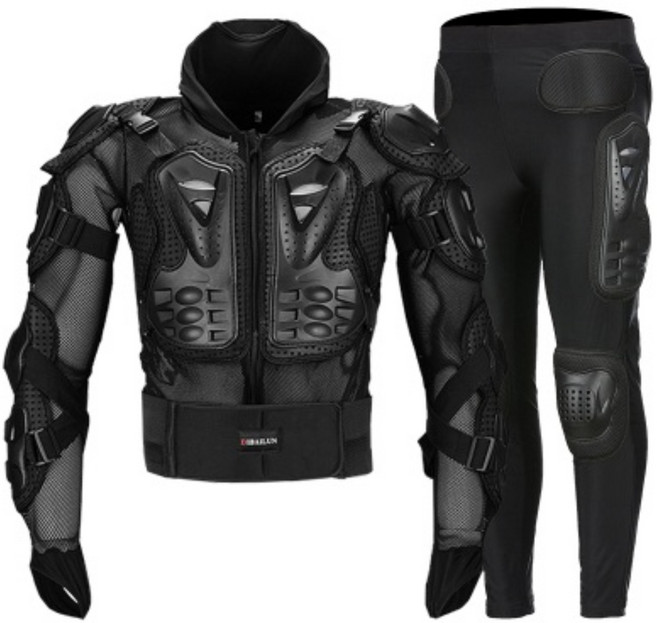 오토바이 라이더 안전 보호 장비 바이크 전신 보호대 상체 하체 전신, A + XL, 1개