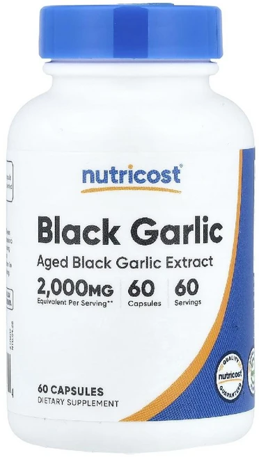뉴트리코스트 흑마늘 Black Garlic 2000mg 캡슐 60정, 1개 - 쿠팡