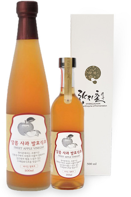 향지촌 달콤 발효식초 사과, 1개, 500ml