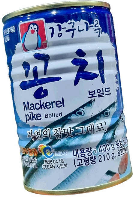 펭귄 HC꽁치캔 400g 24개 통조림