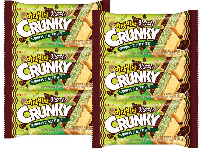 두쫀쿠 크런키 모나카 두바이st 피스타치오맛 아이스크림, 6개, 150ml