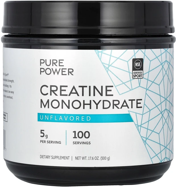 닥터 머콜라 Dr. Mercola Pure Power 크레아틴 일수화물 무맛 500g17.6oz125149원산지:기타, 500g, 1개 - 쿠팡