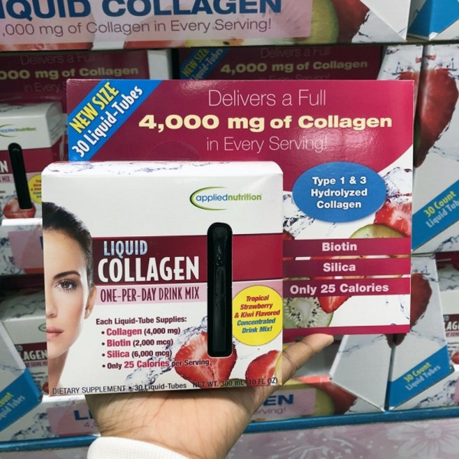 어플라이드 뉴트리션 리퀴드 마시는 콜라겐 4000mg 30개입, 1박스