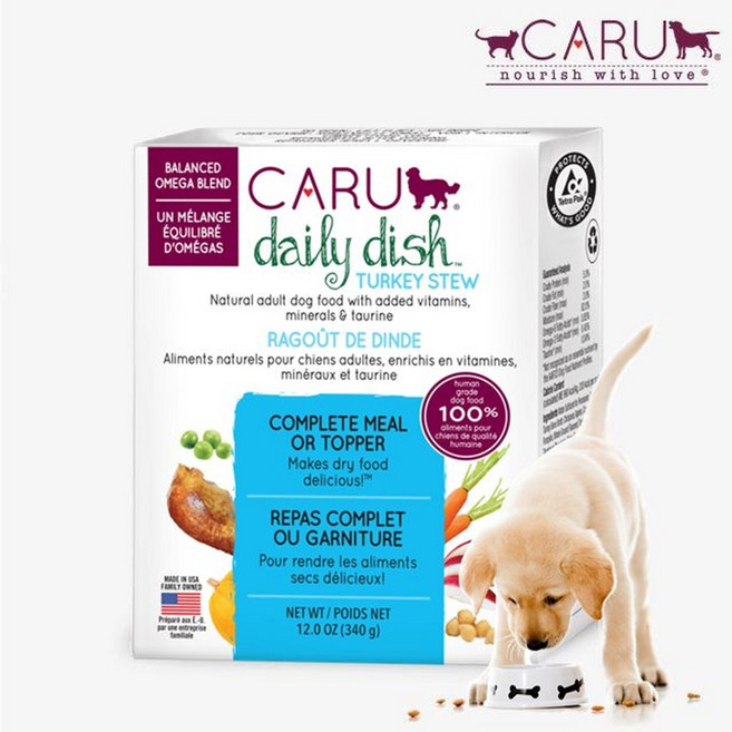 카루 데일리디쉬 강아지 습식사료 칠면조 640g(340gX2개), 2개, 640g