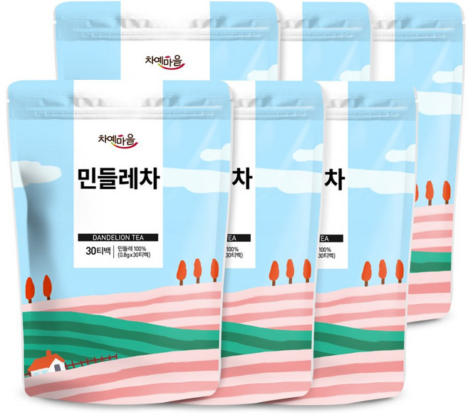 차예마을 국내산 민들레차 30티백.., 6개, 1개입