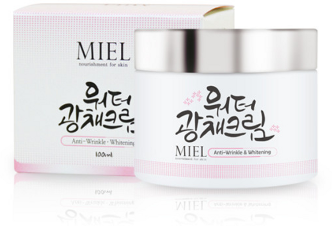 미엘 워터 광채크림 100ml 물광 피부윤기 + 마스크팩 10장, 1개