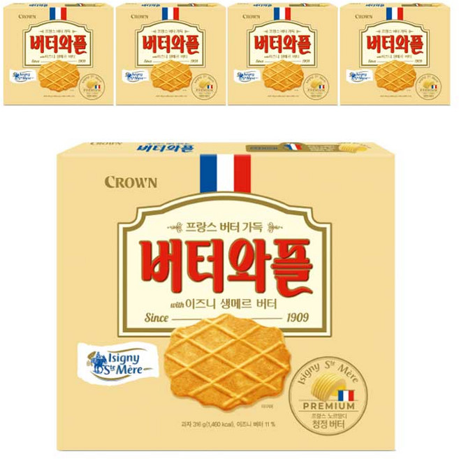 버터와플 이즈니, 5개, 316g