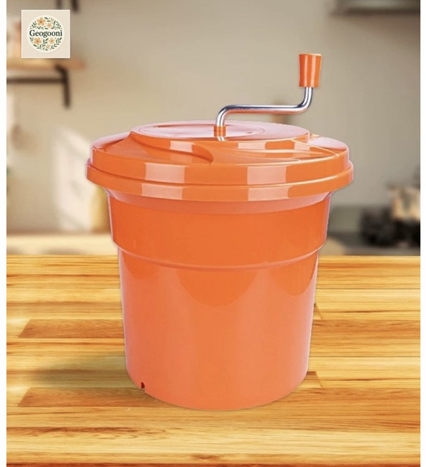 대형 야채 탈수기 채소 업소용 야채탈수기 물기제거 물기, 1개, 25L 과일 채소 탈수기-오렌지