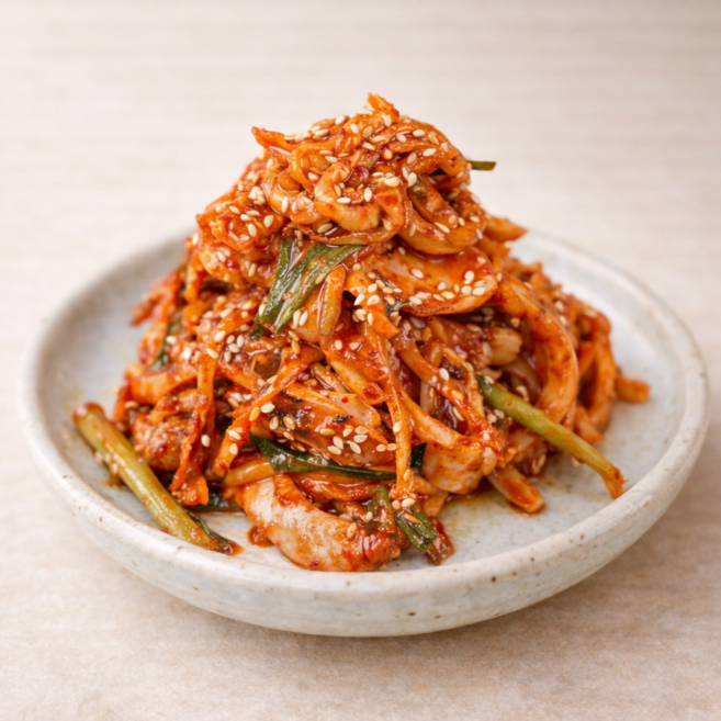 물레방아반찬 오징어초무침, 500g, 1개