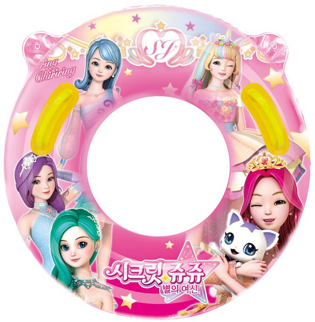 위니코니 시크릿쥬쥬 손잡이 튜브70 물놀이튜브, 단품, 1개