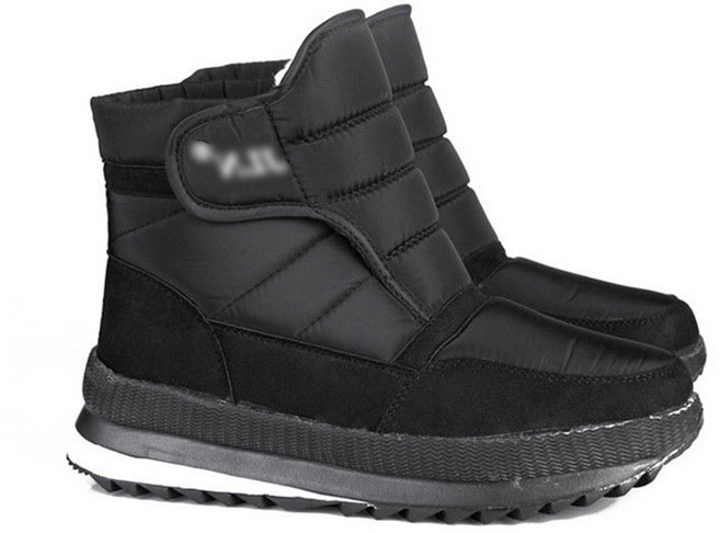 POMTOR 도톰 키높이 남성 겨울 스키 부츠 빅 사이즈 중장년 하이탑 스키화