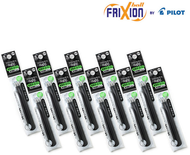 파이롯트 프릭션 지워지는 볼펜 다색 리필심 0.5mm 10세트(1다스)