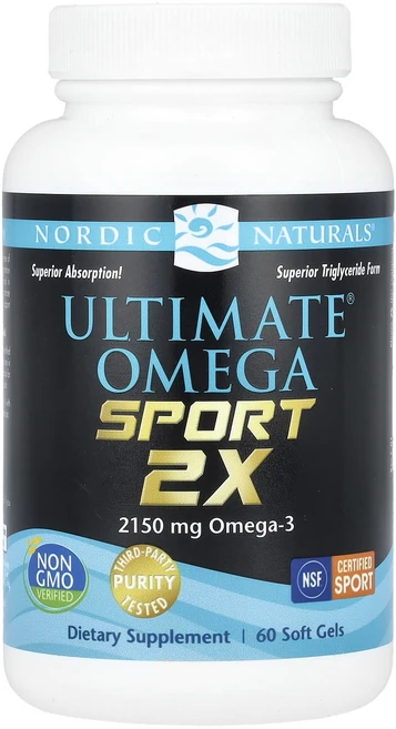 Nordic Naturals Ultimate Omega Sport 2x 2150mg 소프트젤 60정(소프트젤 1정당 1075mg), NordicNaturalsUltimateOmegaSpo, 1개, 60정 - 쿠팡