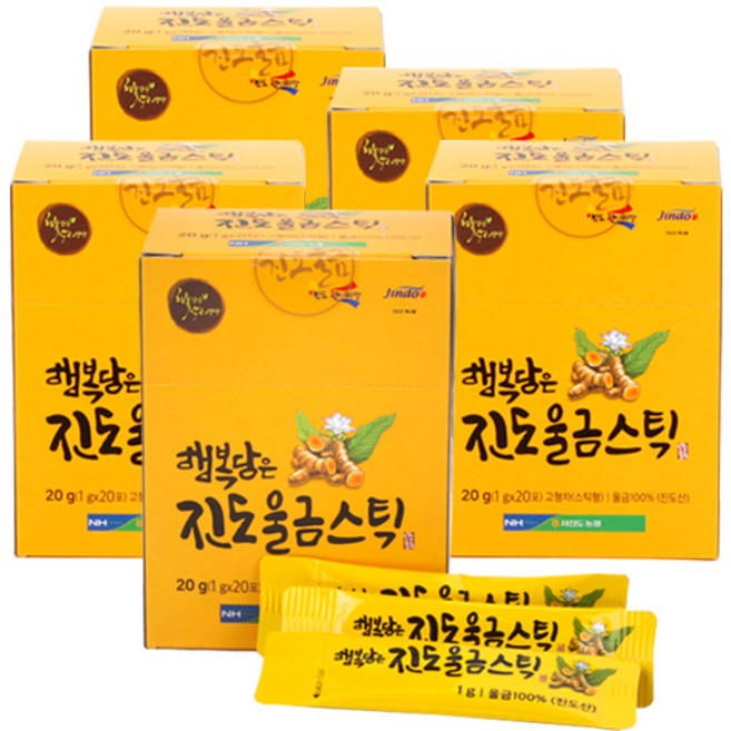 행복담은 진도 울금 스틱 120p, 20g, 5개