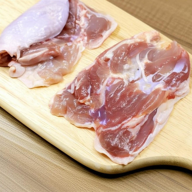 사계림 국내산 냉장 순살 닭다리살 닭정육, 2kg, 2개