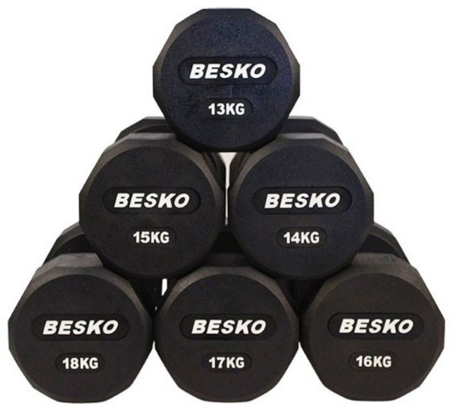 베스코 프리미엄 PEV 12각 우레탄 덤벨 3~12kg, 12kg