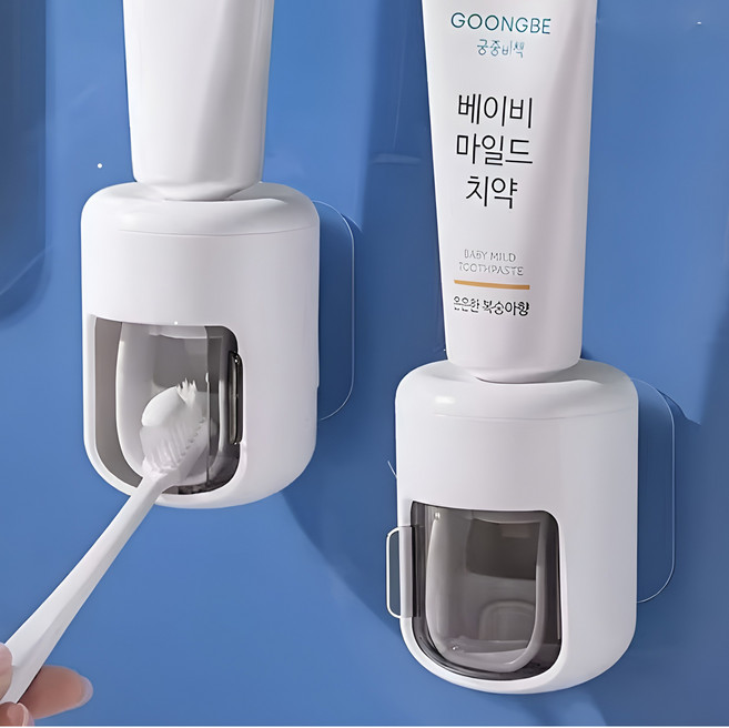 PDG 무타공 치약 짜개 자동 치약 디스펜서1개, 1개, 단품