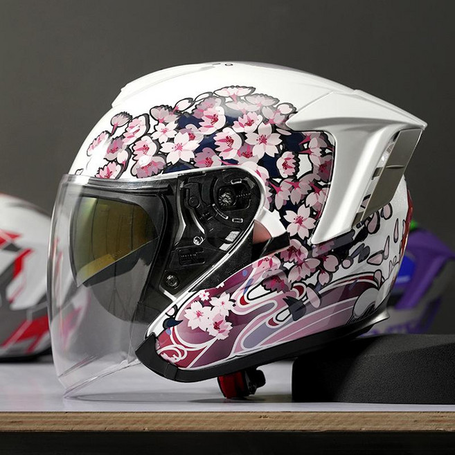 RSV 機車安全頭盔, R05 - 白櫻花
