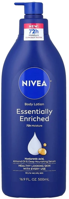 니베아 바디 로션 에센셜리 인리치드 500ml(16.9fl oz), 1개, 500ml - 쿠팡