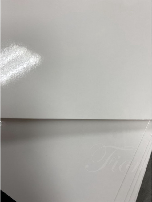 Fion 白板卡/亮膜白卡350磅-厚0.45mm-蛋糕底板/餐飲墊紙-長方形-奇異筆/白板筆適用, 1個, 8x20cm-120張