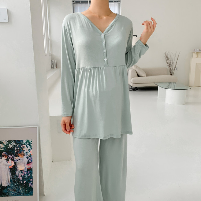 루시드라잇 국산 굿모닝 수유복세트 임산부 잠옷