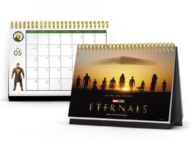 2022년 마블 이터널스 탁상 달력, MARVEL 그림, 아르누보