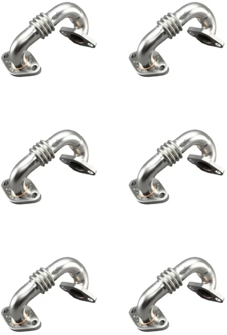 6X 자동차 03L131521J A4 B8 SEAT용 VW 연결 튜브 파이프, 01 Silver