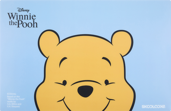 디즈니 푸 캐릭터 데스크 매트 스쿨룩스 마켓스쿨 학교 책상 사무실 매트 깔판 깔개 커버 보호 대형마우스패드