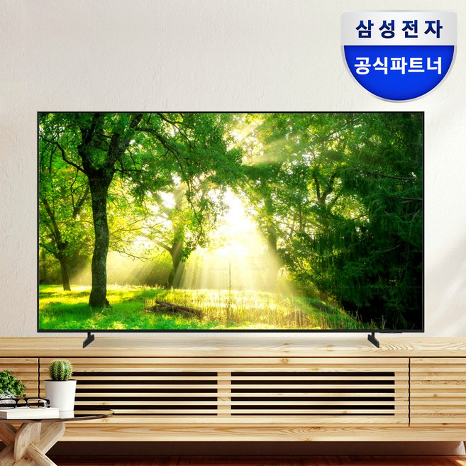 삼성전자 75인치 UHD 4K 비즈니스 TV HDR10 돌비 디지털 플러스 전국 무료설치 에너지 소비효율 1등급, 방문설치, 스탠드형, 189.3cm/75인치, LH75BECHL GFXKR