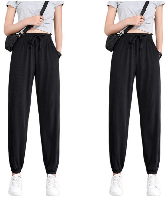 베럴뷰 여성 아이스 조거 팬츠 바지 2p