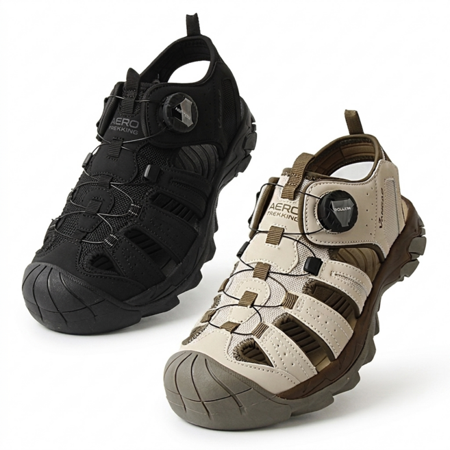 뱅가드 인기최고 고객 인정 히트 상품 BEST NEW 발 볼편한 남성샌들 가벼움 푹신한 발을 보호하는 토캡 적용 신고벗기 편한 다이얼 시스템 편하게 신으세요 딱맞아 편한신발 더모어