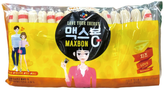 맥스봉 치즈 소시지, 1.05kg, 2개