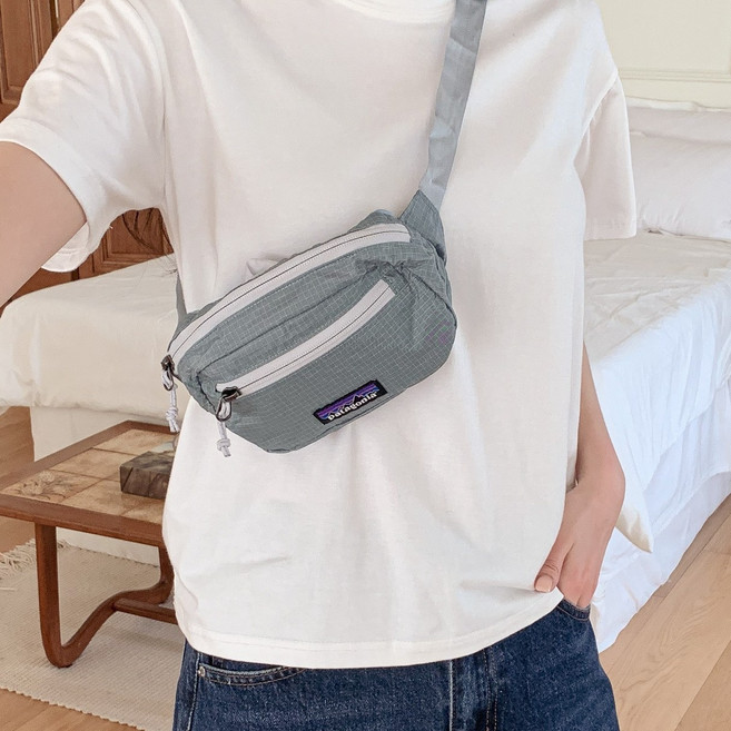 파타고니아 미니 크로스백 나일론 여권 가방 여행 힙색