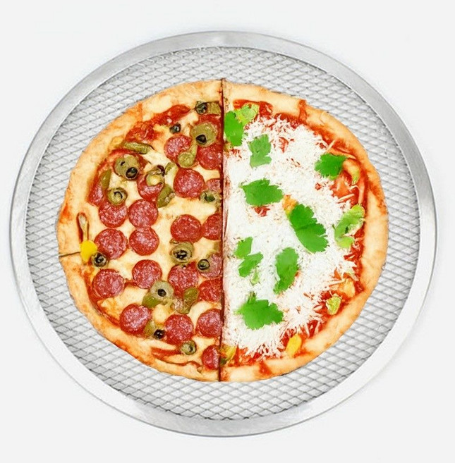 알루미늄 피자 스크린 14인치 35.5cm 피자팬 메쉬망 피자틀 받침+한정사은품