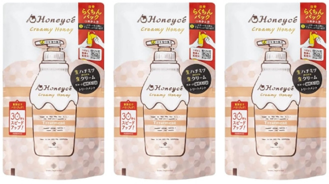 허니체 크리미 허니 트리트먼트 400ml 리필용 3개 세트, 1개, 1ml