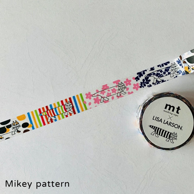 mt Lisa Larson 2022SS 日本進口設計師款和紙膠帶 Mikey pattern, 1個, 02.Mikey pattern